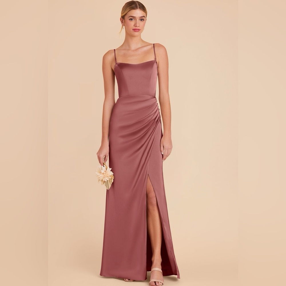 Birdy Grey Terracotta Satin Maxi Dress